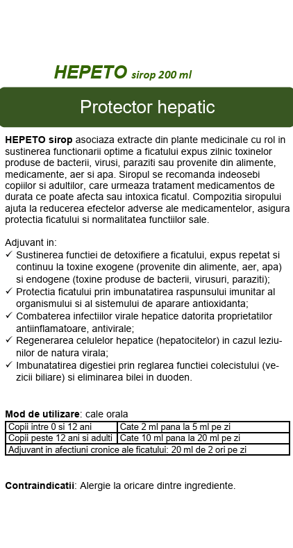 Prospect HEPETOP SIROP